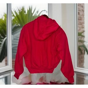 Yeezy Gap Hoodie Men Small Red Heavy‎ Thick Kangaroo Pocket Long Sleeves